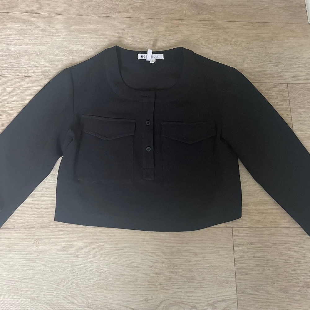 BCBG Women’s Black Crop Top